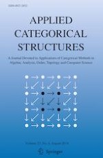 Applied Categorical Structures 4/2019