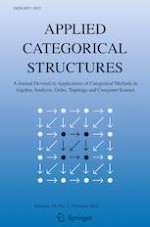 Applied Categorical Structures 1/2021
