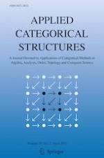 Applied Categorical Structures 2/2021