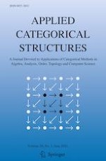 Applied Categorical Structures 3/2021