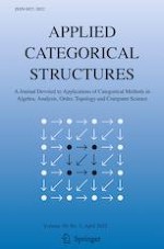 Applied Categorical Structures 2/2022