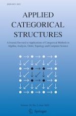 Applied Categorical Structures 3/2022
