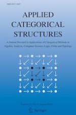 Applied Categorical Structures 4/2023