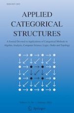 Applied Categorical Structures 1/2024
