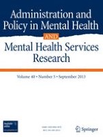 Administration and Policy in Mental Health and Mental Health Services Research