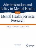 Administration and Policy in Mental Health and Mental Health Services Research 2/2016