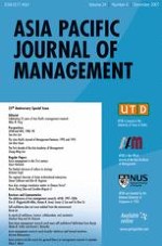 Asia Pacific Journal of Management 4/2007