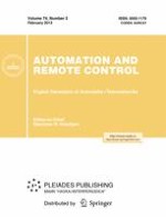 Automation and Remote Control 2/2013