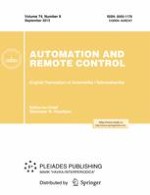 Automation and Remote Control 9/2013