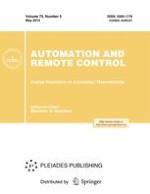 Automation and Remote Control 5/2014