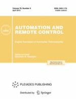 Automation and Remote Control 4/2015