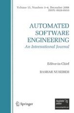 Automated Software Engineering 3-4/2008