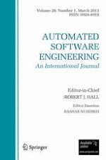 Automated Software Engineering 1/2013