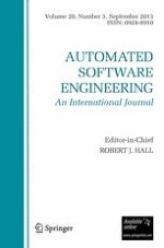 Automated Software Engineering 3/2013