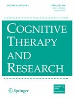 Cognitive Therapy and Research 1/2006