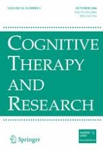 Cognitive Therapy and Research 5/2006