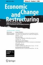 Economic Change and Restructuring 2/2008