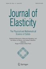 Journal of Elasticity 1-2/2010