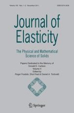 Journal of Elasticity 1-2/2011