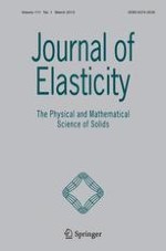 Journal of Elasticity 1/2013