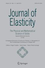 Journal of Elasticity 1-2/2019