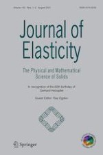 Journal of Elasticity 1-2/2021