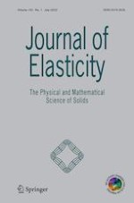 Journal of Elasticity 1/2022