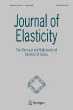 Journal of Elasticity 1-2/2009
