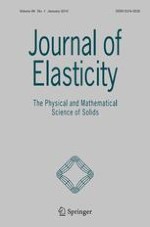 Journal of Elasticity 1/2010