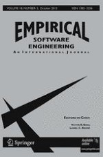 Empirical Software Engineering 5/2013