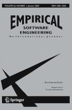 Empirical Software Engineering 1/2020
