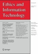 Ethics and Information Technology 2/2017