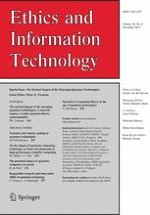 Ethics and Information Technology 4/2017