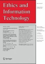 Ethics and Information Technology 4/2018
