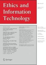 Ethics and Information Technology 1/2019