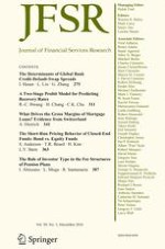 Journal of Financial Services Research 3/2016