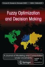Fuzzy Optimization and Decision Making 4/2009