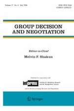 Group Decision and Negotiation 4/2006