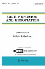 Group Decision and Negotiation 5/2007