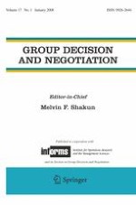 Group Decision and Negotiation 1/2008