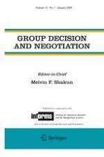 Group Decision and Negotiation 1/2009