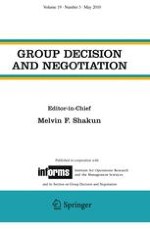 Group Decision and Negotiation 3/2010