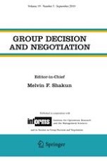 Group Decision and Negotiation 5/2010