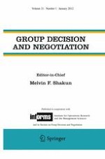 Group Decision and Negotiation 1/2012