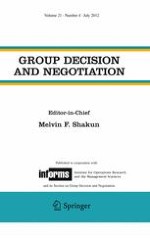 Group Decision and Negotiation 4/2012