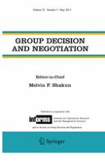 Group Decision and Negotiation 3/2013