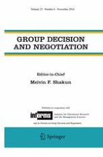 Group Decision and Negotiation 6/2014