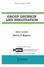 Group Decision and Negotiation 4/2015