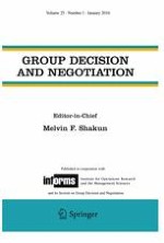 Group Decision and Negotiation 1/2016