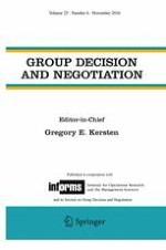 Group Decision and Negotiation 6/2016